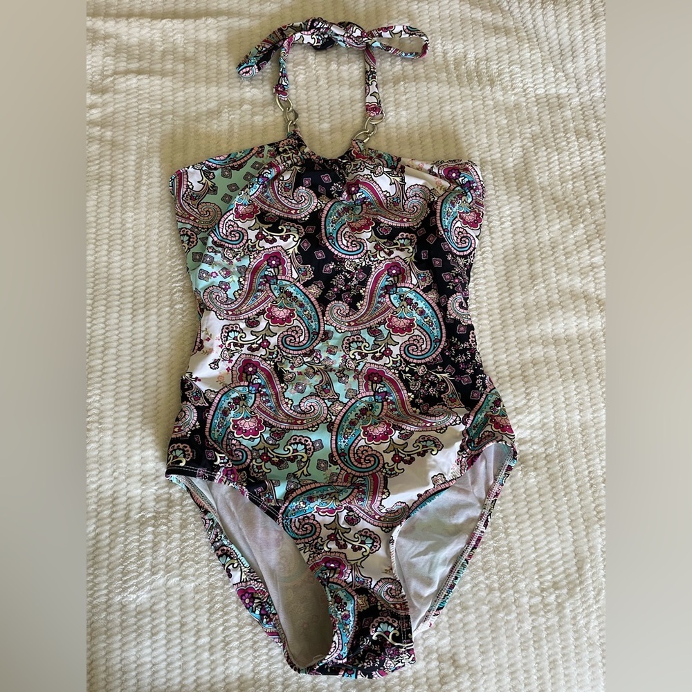 SPANX Paisley Print Swimsuit - Multicolor